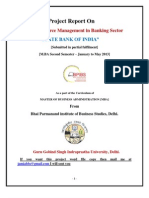 Human Resource Management in Banking Sector in "STATE BANK OF INDIA