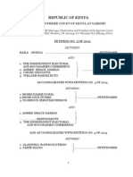 Supreme Court: Full Judgement On Election Petition. - April 16, 2013