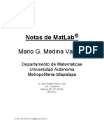 MatLAB. Notas. Medina. UAM-I