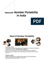 Mobile Number Portability in India