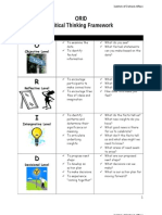 ORID Template Critical Thinking