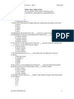 Quiz Osteopathic Part 2 of 4