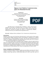 Applying The Intelligence Cycle Model To Counterterrorism Intelligence For Homeland Security