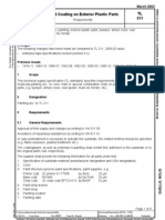 TL211 Paint Coatings On Exterior Plastic Parts Requirements