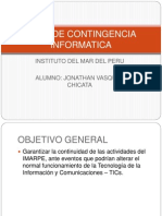 Plan de Contingencia Informatica