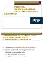 44 Chloramphenicol, Tetracyclines, Macrolides, Clindamycin