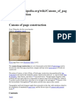 Canons of Page Construction