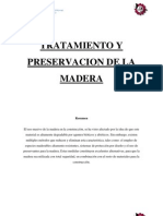 Tratamiento y Preservacion de La Madera