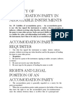 Liability of Accomodation Party in Negotiable Instruments