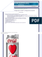 Un Informe Completo Sobre La Coca-Cola para Leer y Difundir - Coca-Cola La Chispa de La Vida o La Chispa de La Muerte