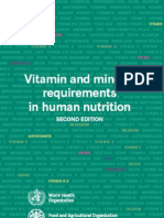 Vitamin and Mineral Requirements in Human Nutrition