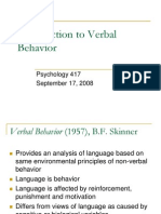 Verbal Behavior Introduction
