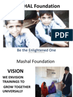 MASHAL Foundation: Be The Enlightened One