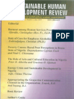 Sustainable Human Development Review