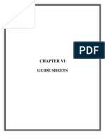 Department of Labor: ET 301 Handbook 5th Ed CHAPTER VI Guide Sheets