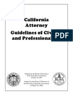 Attorney Civility Guidelines 2008