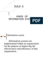 Module - 2: Kinds of Information System