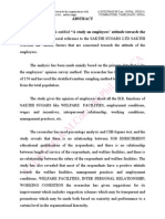 A Study On Employees' Attitude Towards The Organisation With Special Reference To Sakthi Sugars LTD., Sakthi Nagar