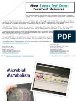 Microbial Metabolism Microbiology Lecture PowerPoint VMC