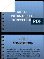 MODEL - Internal Rules For Sanggunian