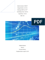 Economics Stock Market Project