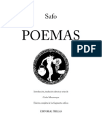 Safo (De Lesbos) - (ES) Poemas (Trillas)