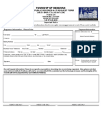 Mendham Township OPRA Request Form