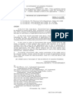 G.O.ms - No 1480 For Regularization Surplus Land in Double Rate