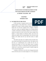 A Descriptive Study On Tenses Mastery of The Second Year Students of SMP 1 Suboh in ACADEMIC YEAR 2006 - 2007