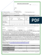 Bank Details Updation Form