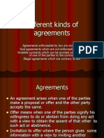 Different Kinds of Agreements