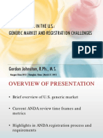 Generic Drugs in The U.S.: Generic Market and Registration Challenges