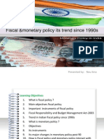 Fiscal &monetary Policy Its Trend Since 1990s: Presented By: Nou Sina