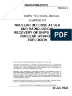 Nuclear Defense at Sea and Radiological Recovery of Ships After Nuclear Weapons Explosion