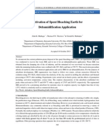 Activation of Spent Bleaching Earth For Dehumidification Application