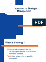 Chapter 1 - Introduction To Strategic Management