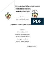 Reporte Radiometrica, Radiacion Natural y Nucleo Antómico