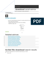 Scribd File Download Social Advice: Related Advices