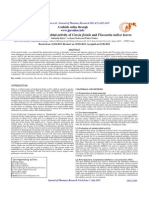 Assessment of Antimicrobial Activity of Cassia Fistula and Flacoartia Indica Leaves.