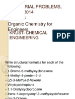 Tutorial Problems, 2013/2014: Che 153 Organic Chemistry For Engineers