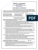 Director Strategy Performance Improvement in Detroit MI Resume Timothy Kleczynski