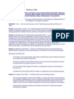 Republic Act 8759: AN ACT INSTITUTIONALIZING A NATIONAL FACILITATION SERVICE NETWORK THROUGH THE ESTABLISHMENT OF A PUBLIC EMPLOYMENT SERVICE OFFICE IN EVERY PROVINCE, KEY CITY AND OTHER STRATEGIC AREAS THROUGHOUT THE COUNTRY