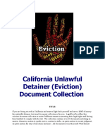 California Unlawful Detainer (Eviction) Document Collection For Sale