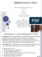 Personality Test