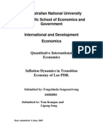 Inflation Dynamics in Transition Economy of Lao PDR.