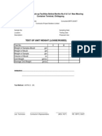 Test of Unit Weight (Loose/Roded)