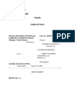 SSS, Lorelie Solidum Vs Gloria Delos Santos