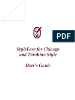 Styleease For Chicago and Turabian Style User'S Guide