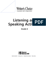 Listening and Speaking Activities Grade 6