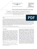 2005 Influence of Formulation On The Structural Networks in Ice Cream